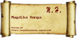 Magdika Hanga névjegykártya